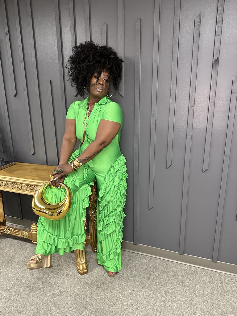 Candy Apple Green Shimmy Jumper