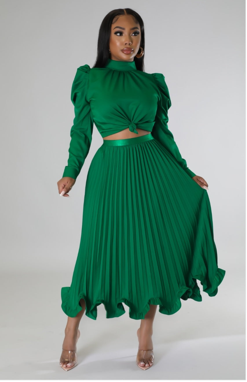 Green Tea Skirt Set