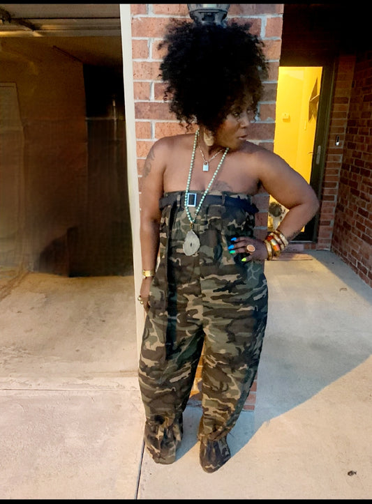 Camo Wide Leg JUMPSUIT