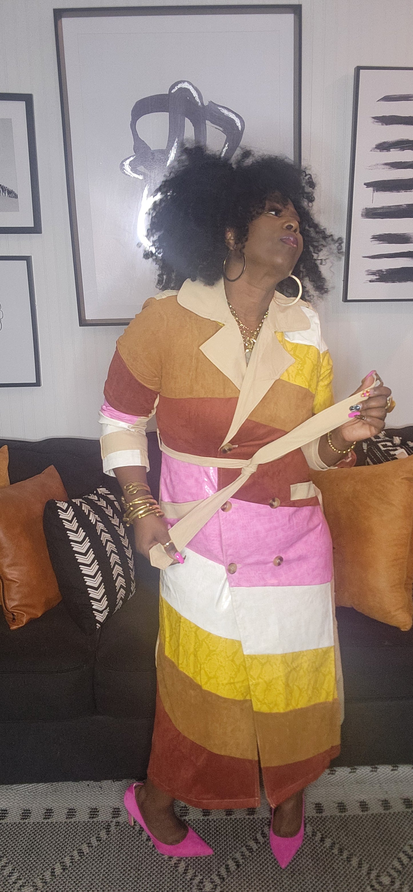 Aunt Viv Trench Jacket Dress